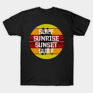 Sunrise Sunset Surfing T-Shirt